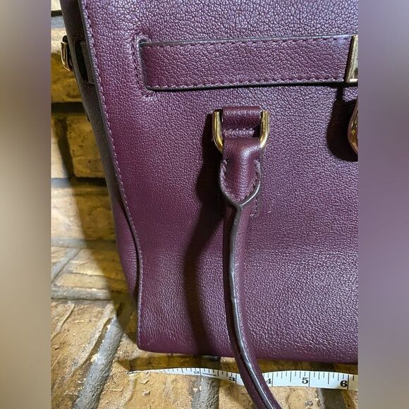 Michael kors Hamilton medium satchel burgundy - Picture 4 of 10